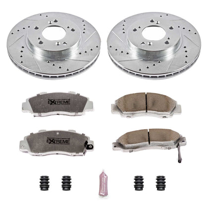 PowerStop Front Z26 Street Warrior Brake Kit | Acura Integra (97-01) (K704-26)