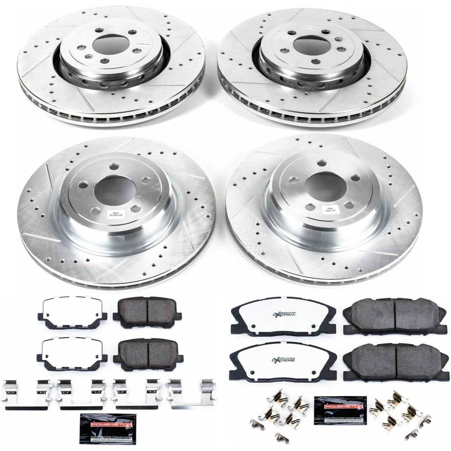 PowerStop Front and Rear Z26 Street Brake Kit | Dodge Charger (14-23) (K7051-26)