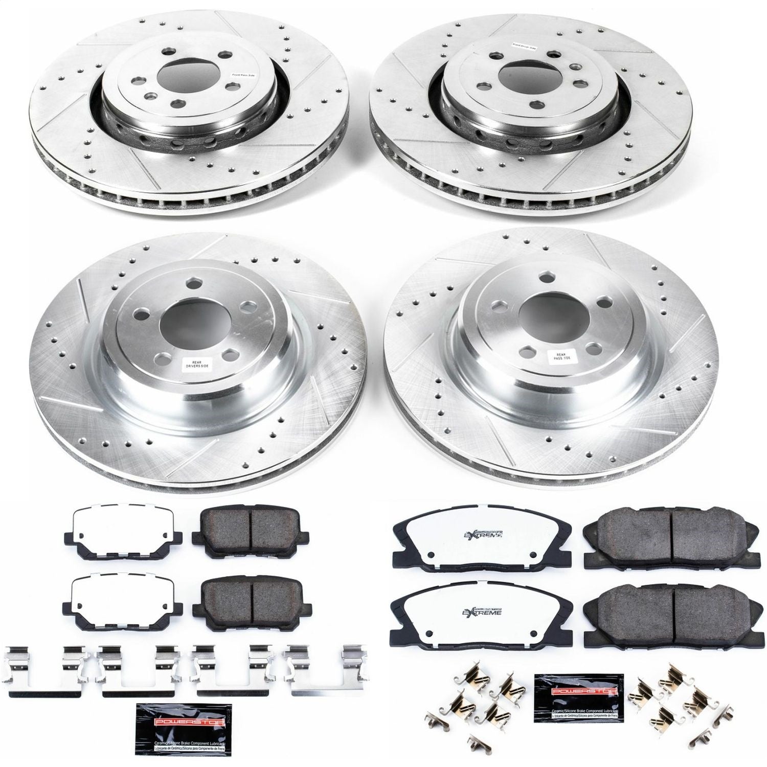 PowerStop Front and Rear Z26 Street Brake Kit | Dodge Charger (14-23) (K7051-26)
