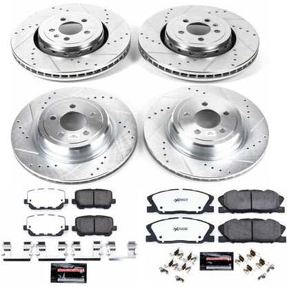PowerStop Front and Rear Z26 Street Brake Kit | Dodge Charger (14-23) (K7051-26)