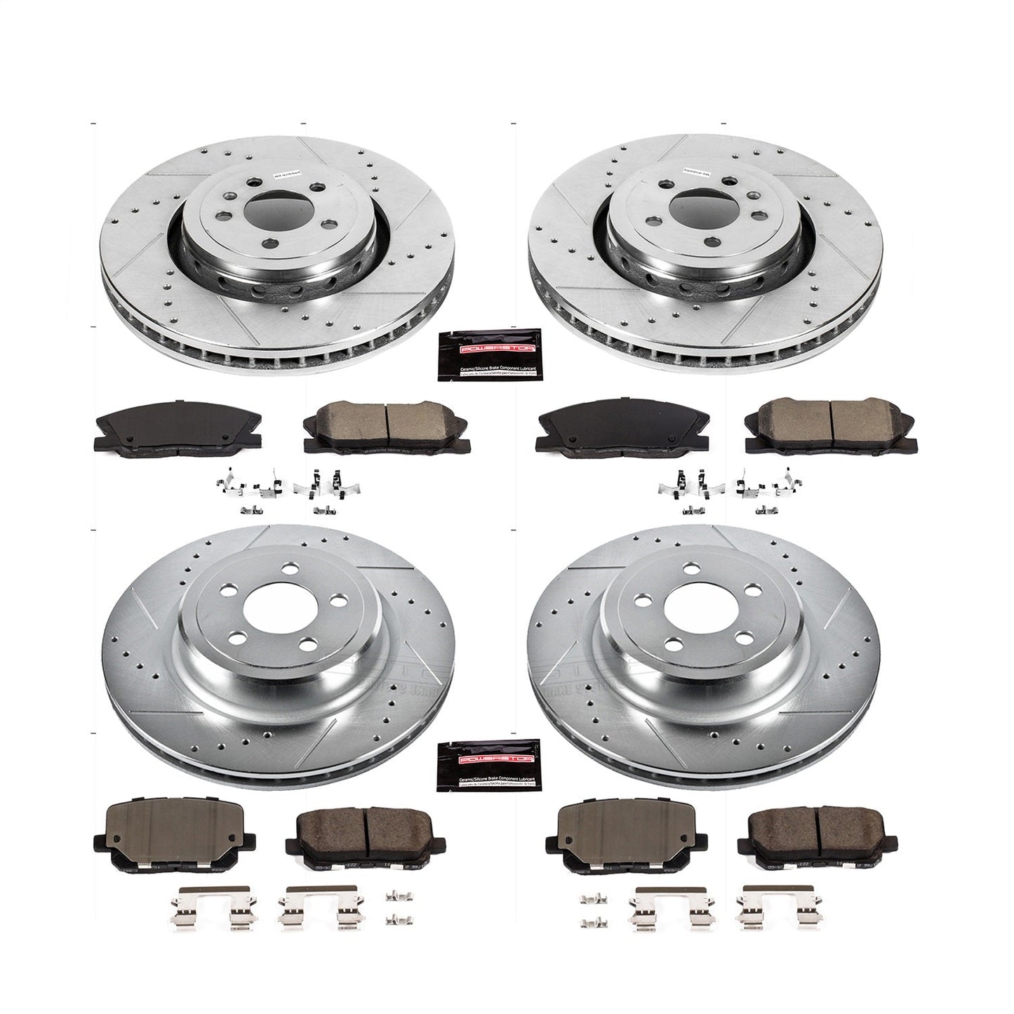 PowerStop Front & Rear Z23 Evolution Brake Kit | Dodge Charger (14-22) (K7051)