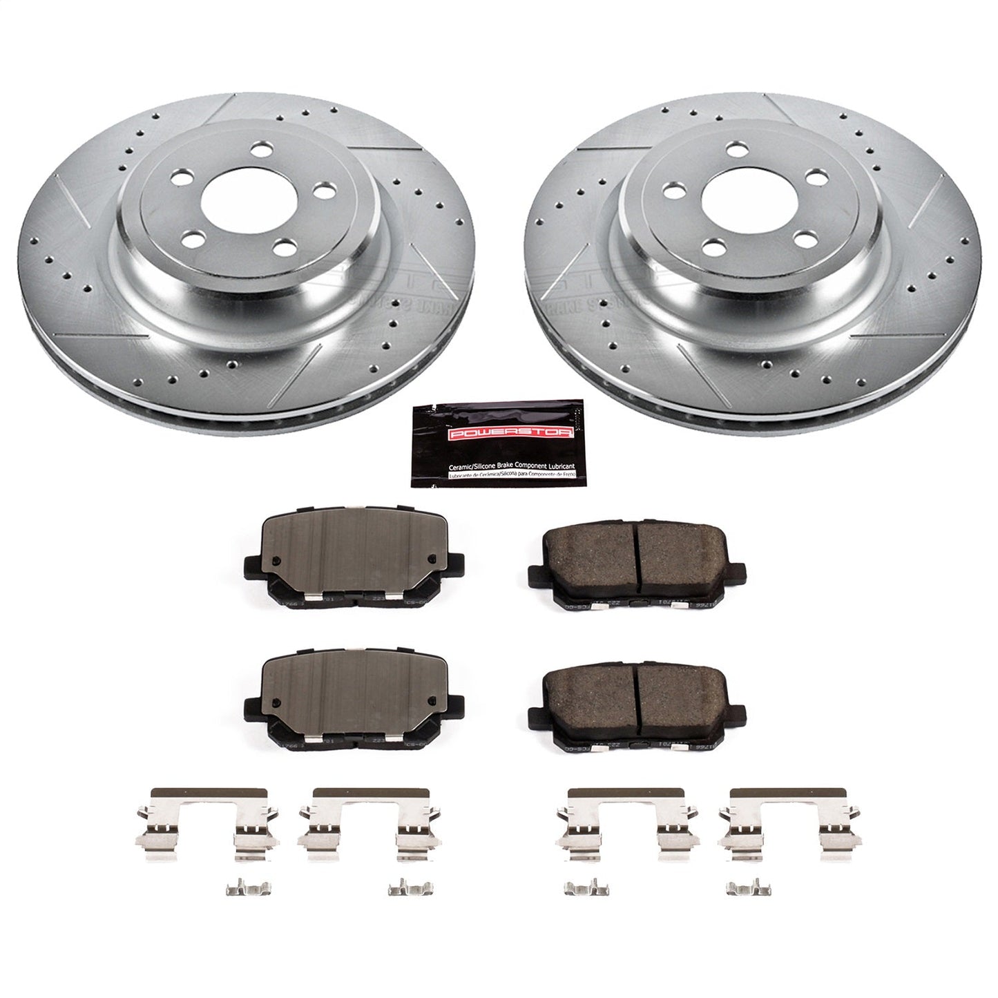 PowerStop Rear Z23 Evolution Sport Brake Kit | Dodge Charger (14-19) (K7052)