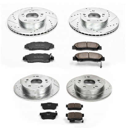 PowerStop Front & Rear Z23 Evolution Sport Brake Kit | Honda Prelude (97-01) (K706)
