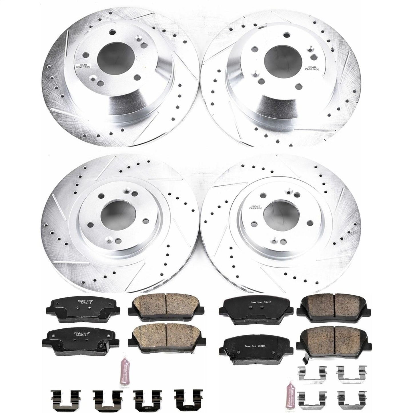 PowerStop Front & Rear Z23 Evolution Sport Brake Kit | Kia Sorento (15-19) (K7063)
