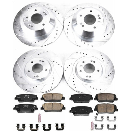 PowerStop Front & Rear Z23 Evolution Sport Brake Kit | Kia Sorento (15-19) (K7063)