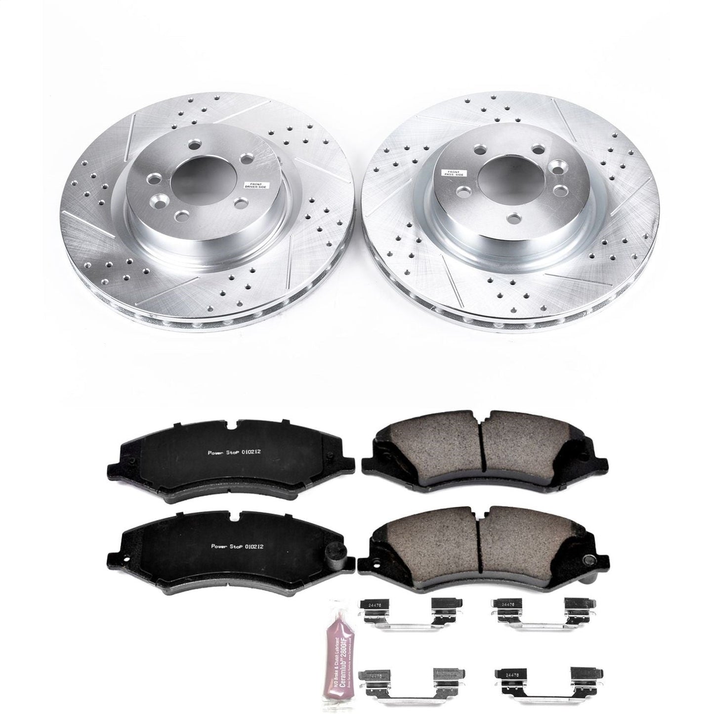 PowerStop Front Z23 Evolution Sport Brake Kit | Land Rover Discovery (17) (K7079)