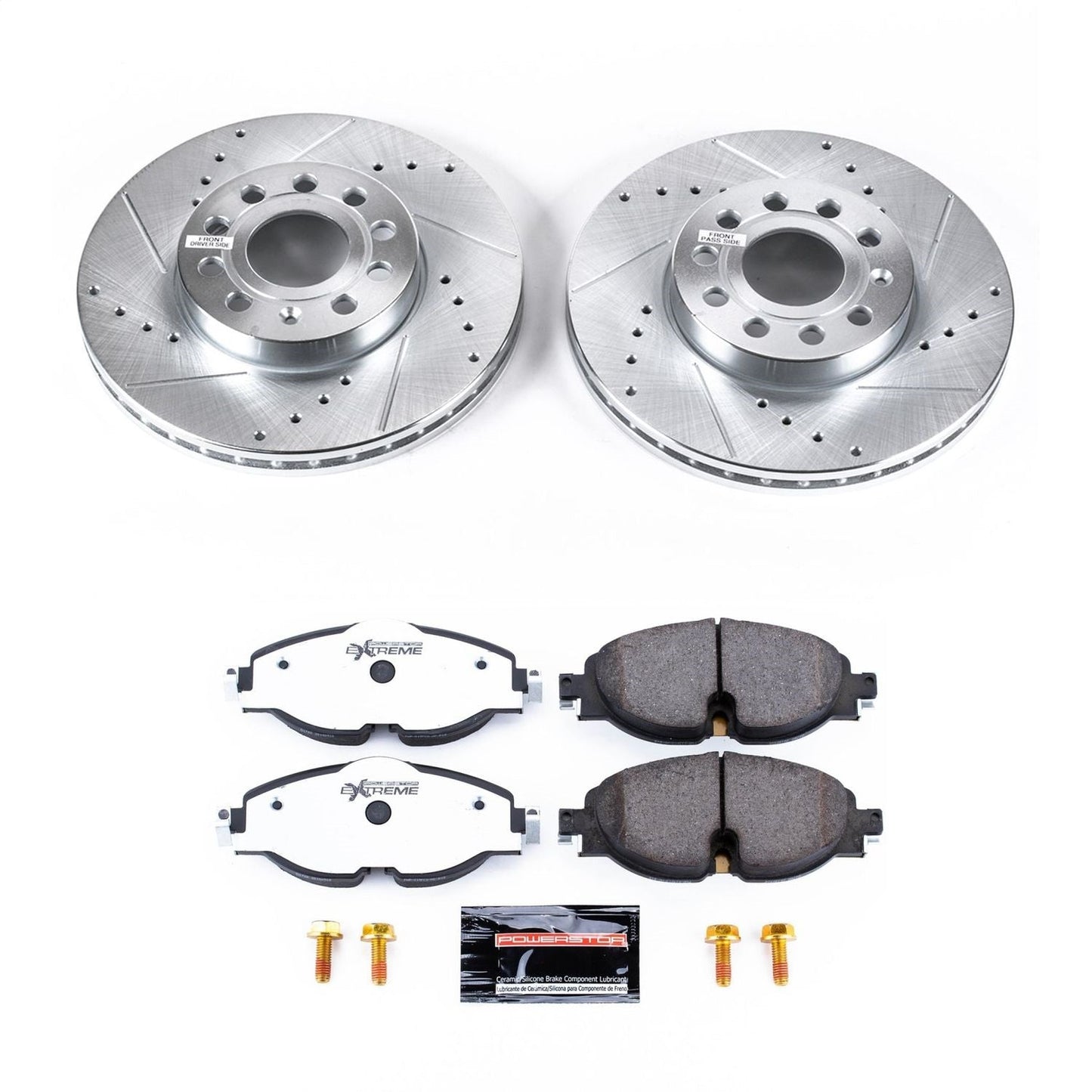 PowerStop Front Z26 Street Warrior Brake Kit | Audi A3 (15-18) (K7080-26)