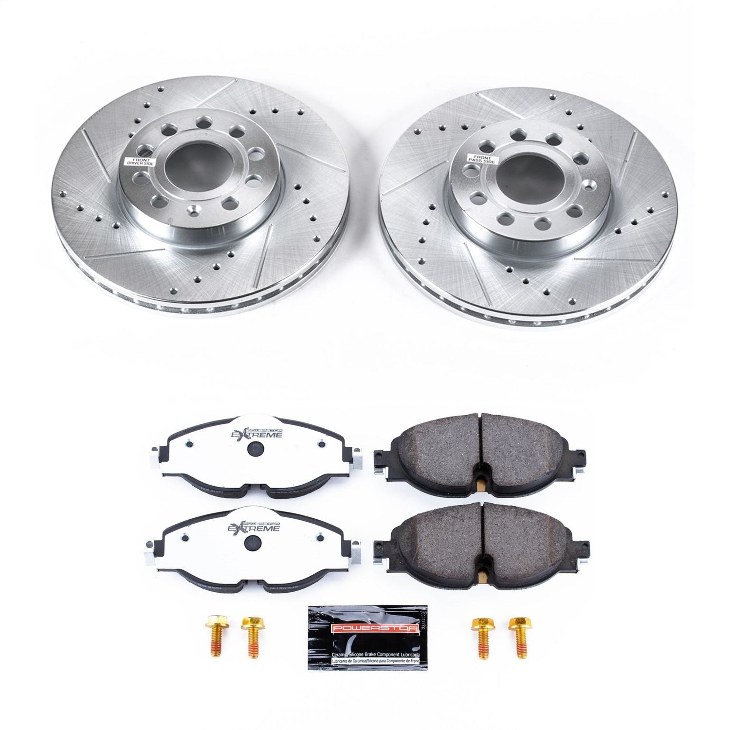 PowerStop Front Z26 Street Warrior Brake Kit | Audi A3 (15-18) (K7080-26)