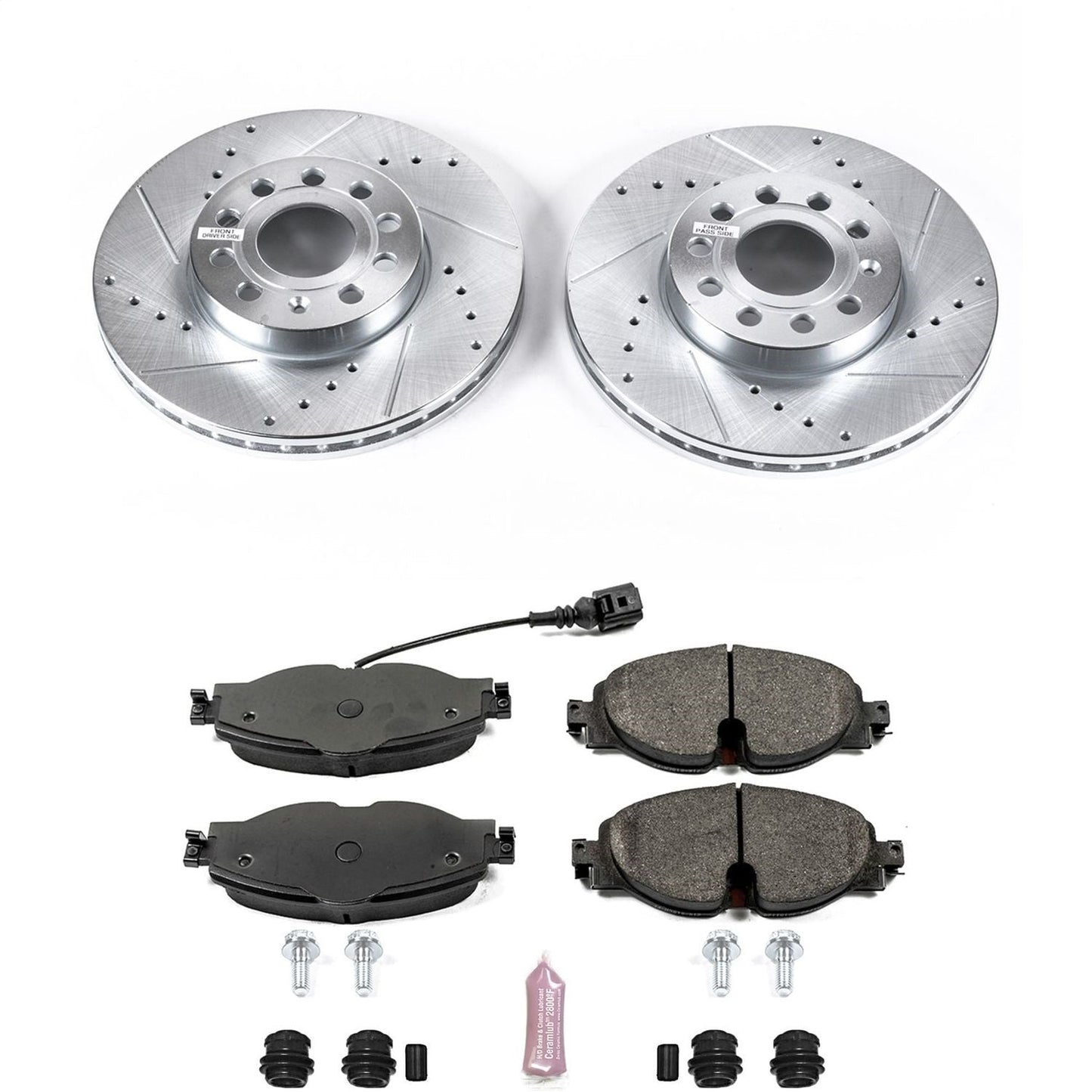 PowerStop Front Z23 Evolution Sport Brake Kit | Audi A3 (15-18) (K7080)