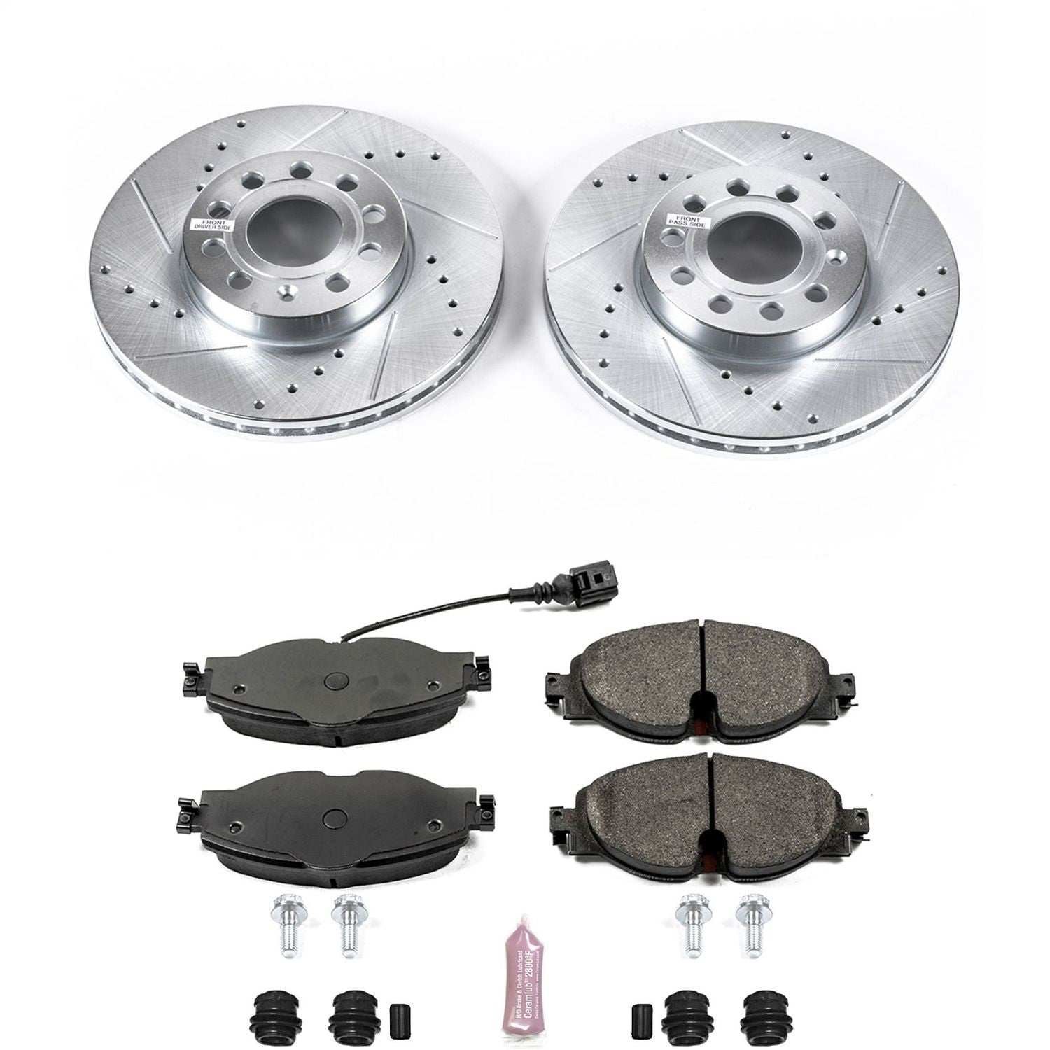 PowerStop Front Z23 Evolution Sport Brake Kit | Audi A3 (15-18) (K7080)