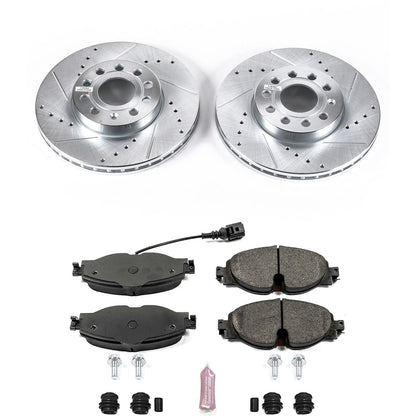 PowerStop Front Z23 Evolution Sport Brake Kit | Audi A3 (15-18) (K7080)