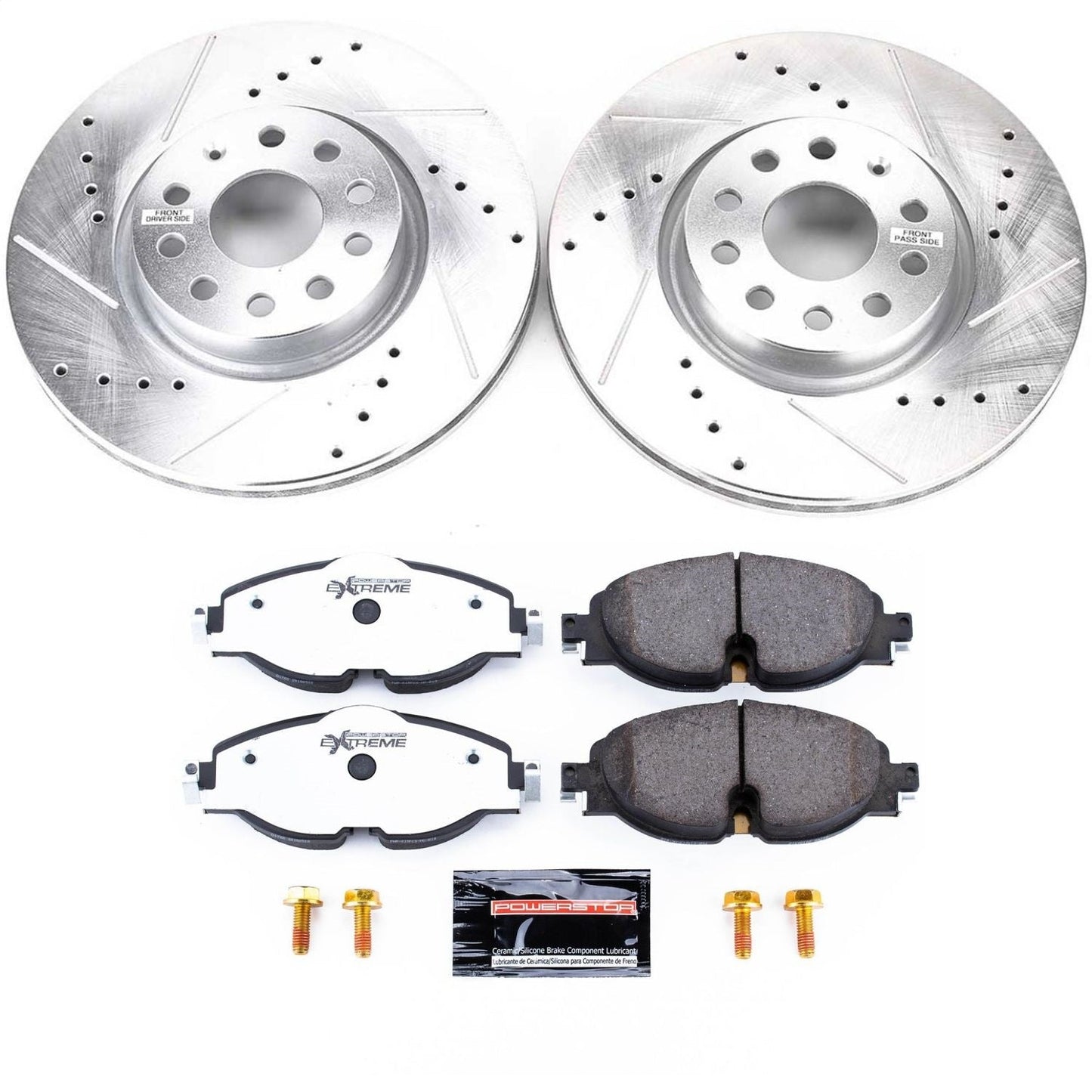 PowerStop Front Z26 Street Warrior Brake Kit | Audi A3 (15-18) (K7082-26)
