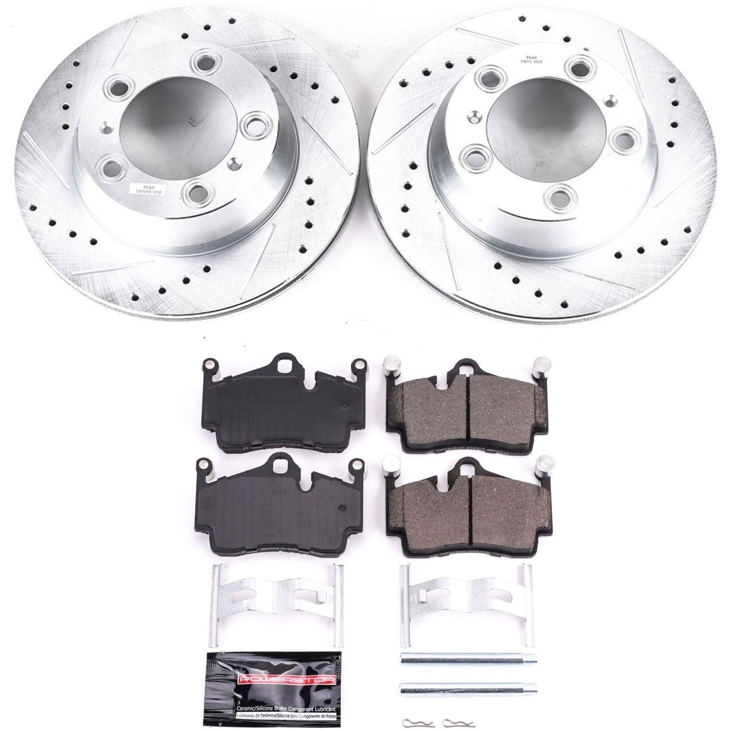 PowerStop Rear Z23 Evolution Sport Brake Kit | Porsche 718 Boxster (17-18) (K7088)