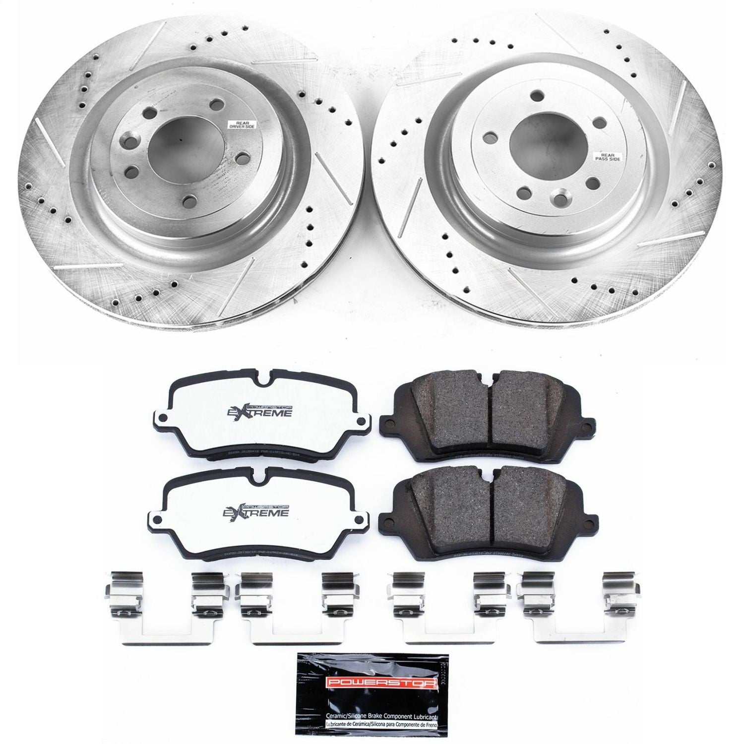 PowerStop Z36 Rear Truck & Tow Brake Kit | Land Rover Range Rover (13-18) (K7089-36)