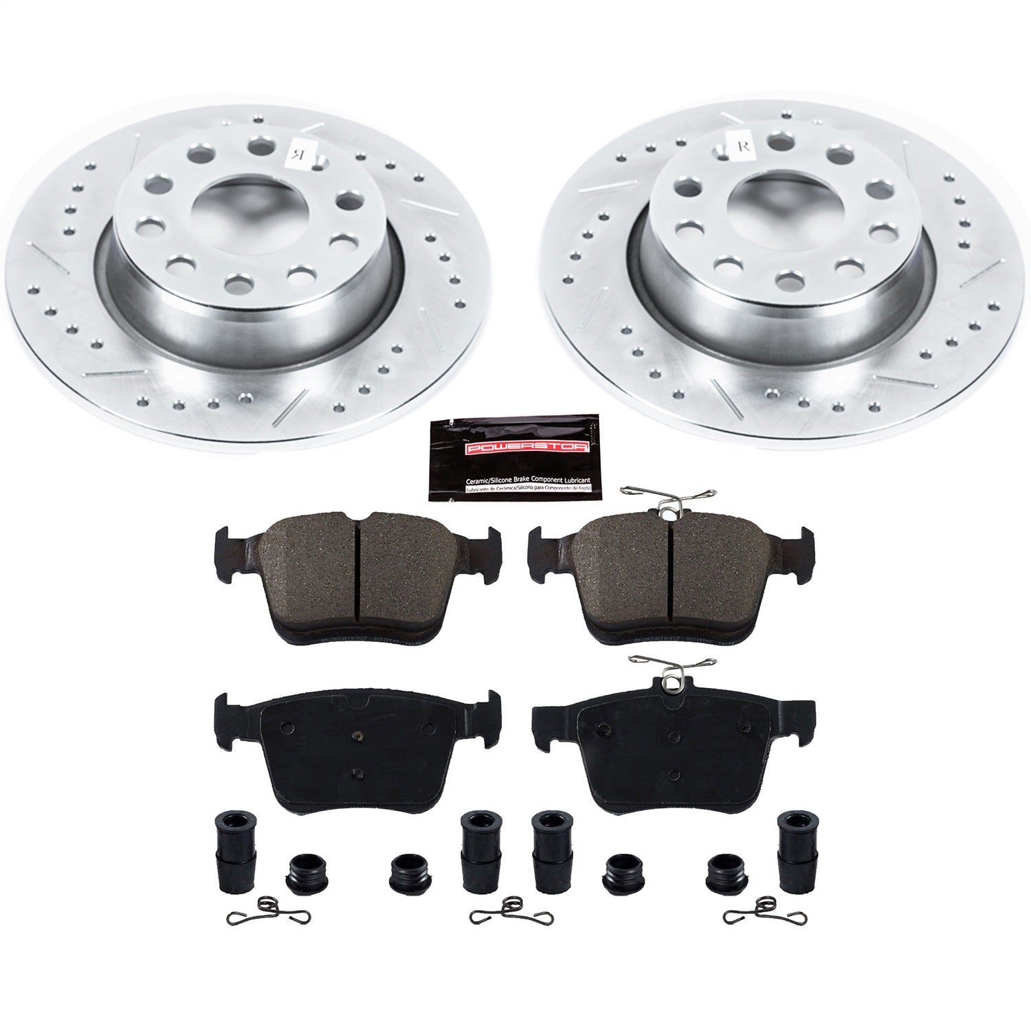 PowerStop Rear Z23 Evolution Sport Brake Kit | Audi A3 (15-18) (K7093)