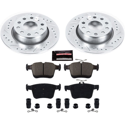 PowerStop Rear Z23 Evolution Sport Brake Kit | Audi A3 (15-18) (K7093)