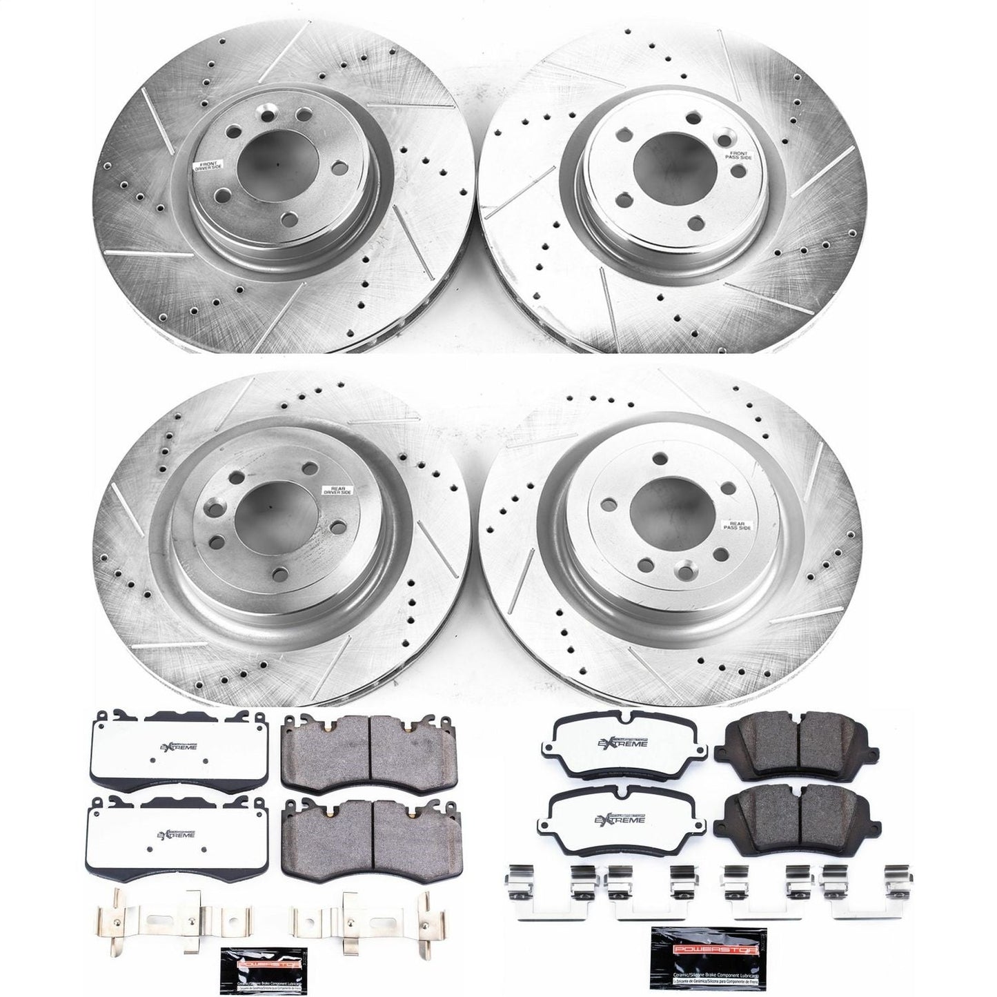 PowerStop Front and Rear Z36 Truck & Tow Brake Kit | Land Rover Range Rover (13-18) (K7101-36)