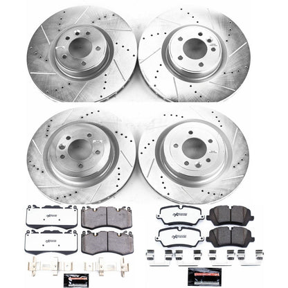 PowerStop Front and Rear Z36 Truck & Tow Brake Kit | Land Rover Range Rover (13-18) (K7101-36)