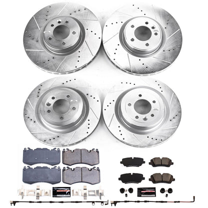 PowerStop Front & Rear Z23 Evolution Brake Kit | Land Rover Range Rover (13-18) (K7101)