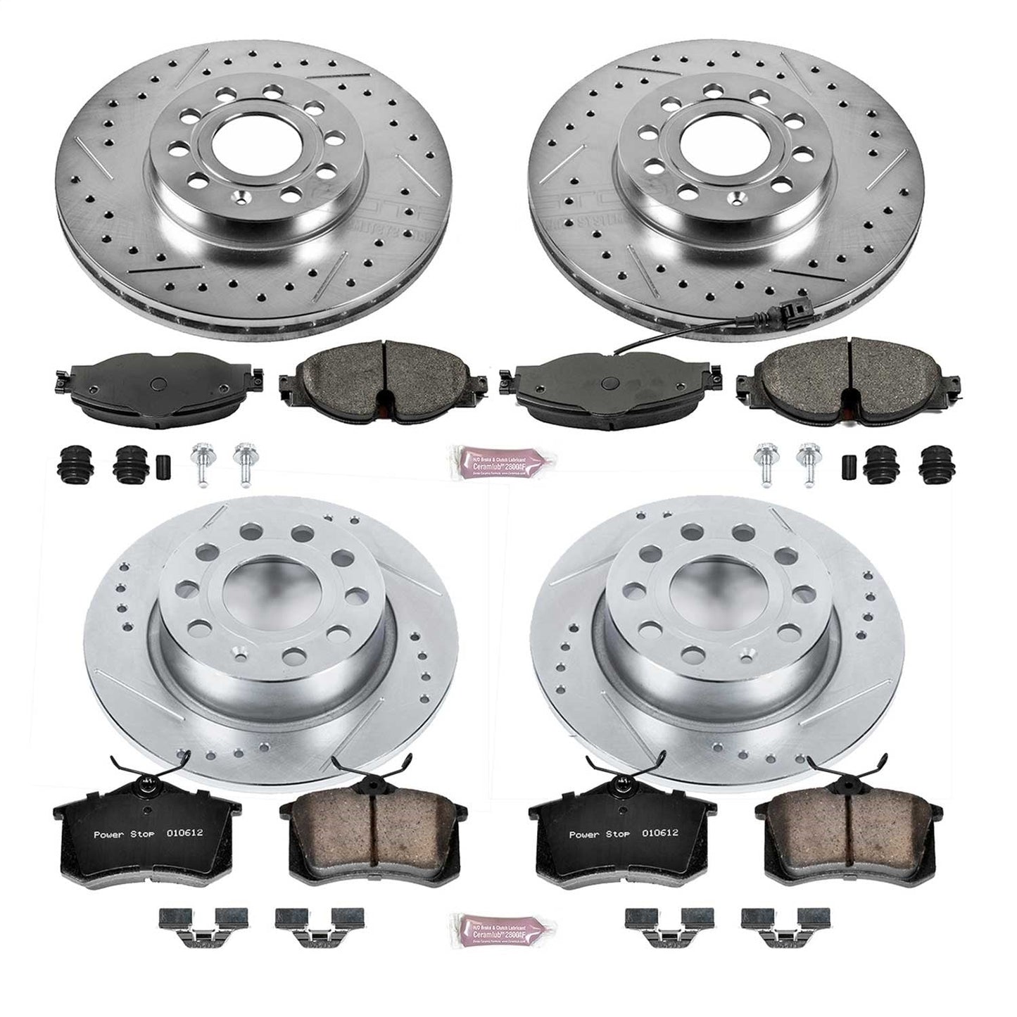 PowerStop Front & Rear Z23 Evolution Sport Brake Kit | Volkswagen Golf (15-16) (K7109)