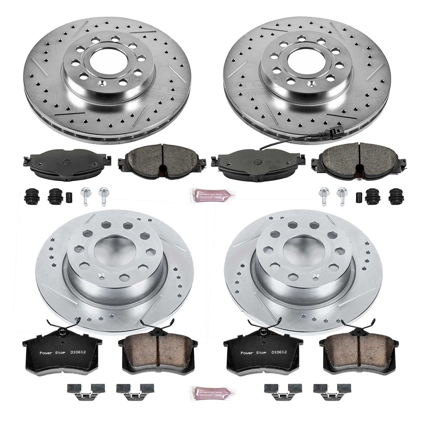 PowerStop Front & Rear Z23 Evolution Sport Brake Kit | Volkswagen Golf (15-16) (K7109)