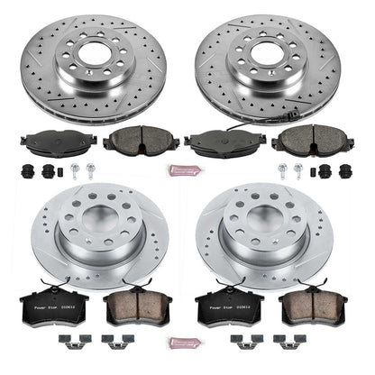 PowerStop Front & Rear Z23 Evolution Sport Brake Kit | Volkswagen Golf (15-16) (K7109)