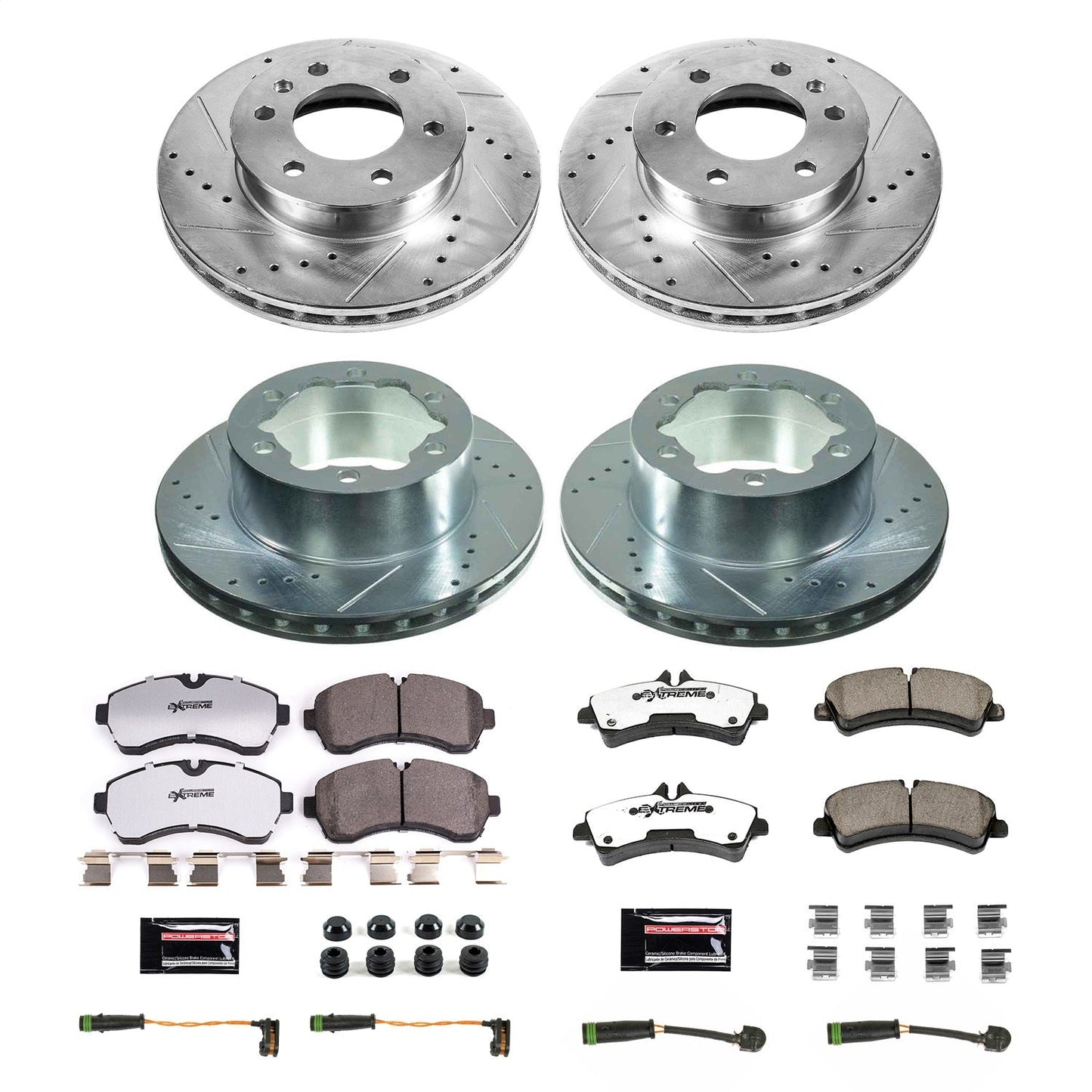 PowerStop Front and Rear Z36 Truck & Tow Brake Kit | Mercedes-Benz Sprinter 3500XD (18) (K7112-36)