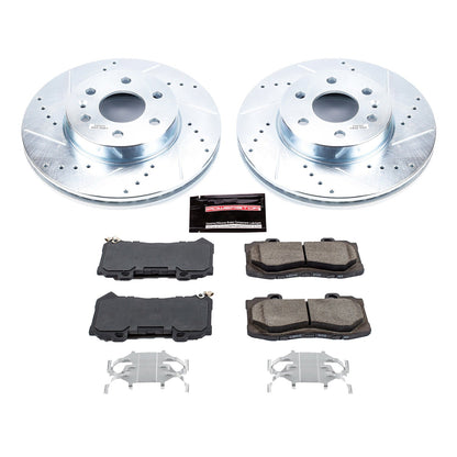 PowerStop Front Z23 Evolution Sport Brake Kit | Chevrolet Colorado (15-18) (K7126)