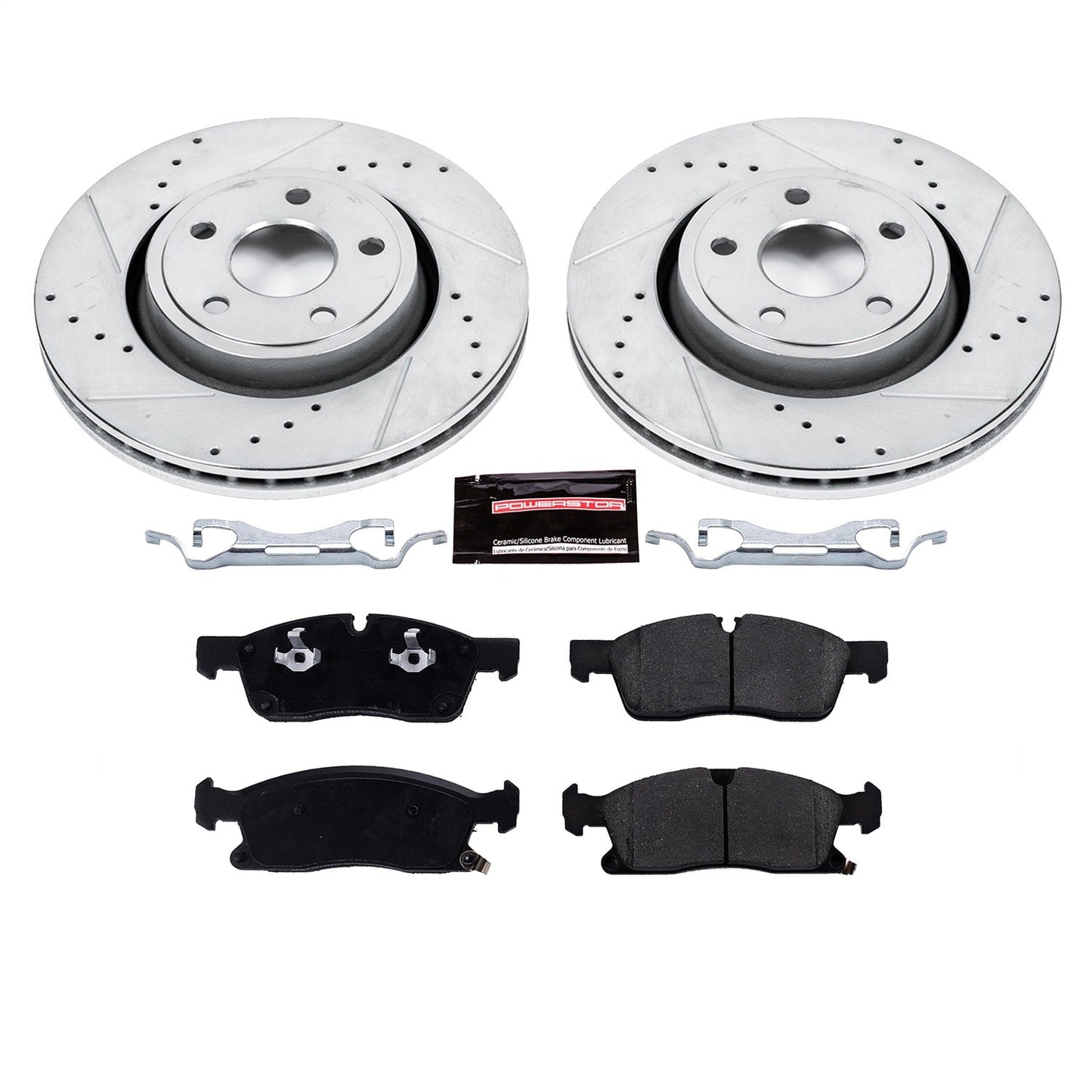PowerStop Front Z23 Evolution Sport Brake Kit | Jeep Grand Cherokee (16-19) (K7133)