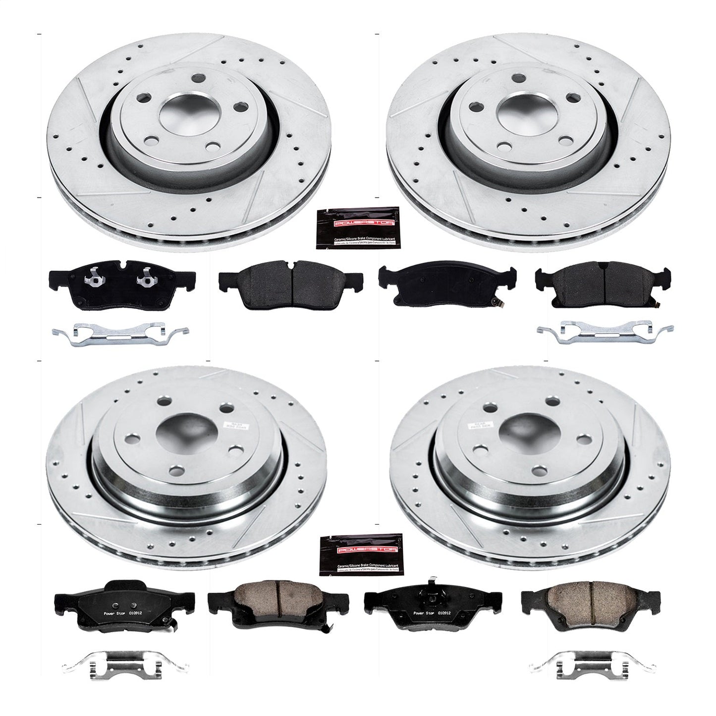 PowerStop Front & Rear Z23 Evolution Sport Brake Kit | Jeep Grand Cherokee (16-19) (K7136)