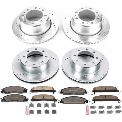 PowerStop Front and Rear Z36 Truck & Tow Brake Kit | Ram 3500 (13-18) (K7141-36)