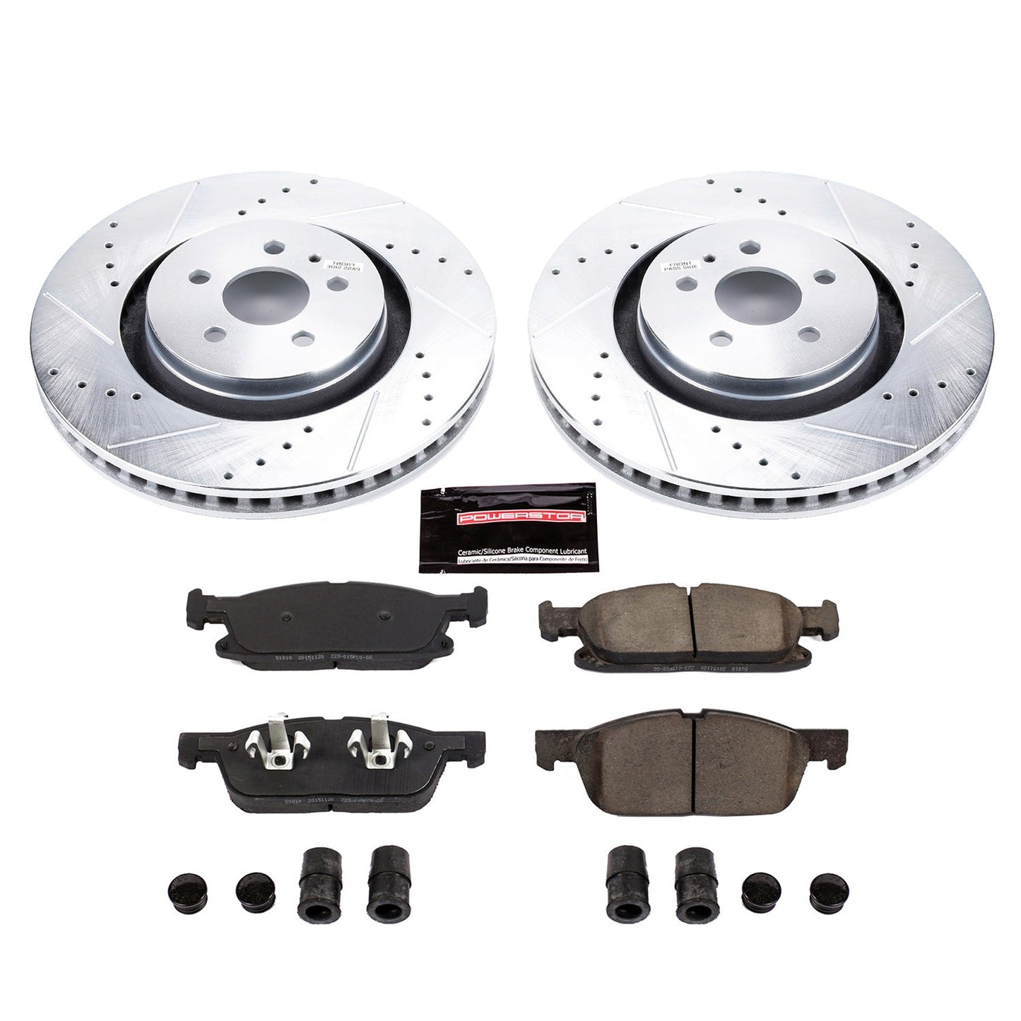 PowerStop Front Z23 Evolution Sport Brake Kit | Ford Edge (15-19) (K7143)