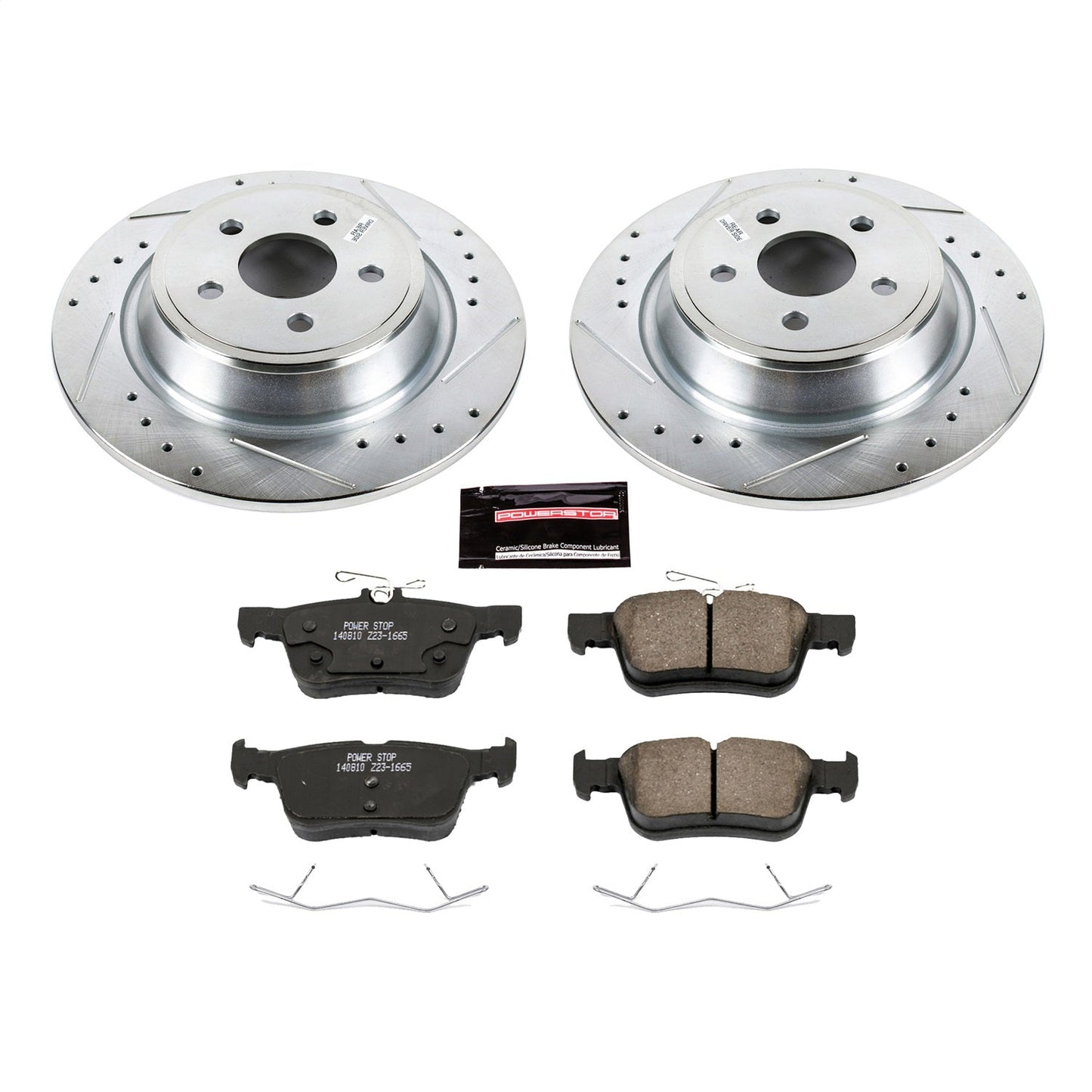 PowerStop Rear Z23 Evolution Sport Brake Kit | Ford Edge (15-19) (K7144)