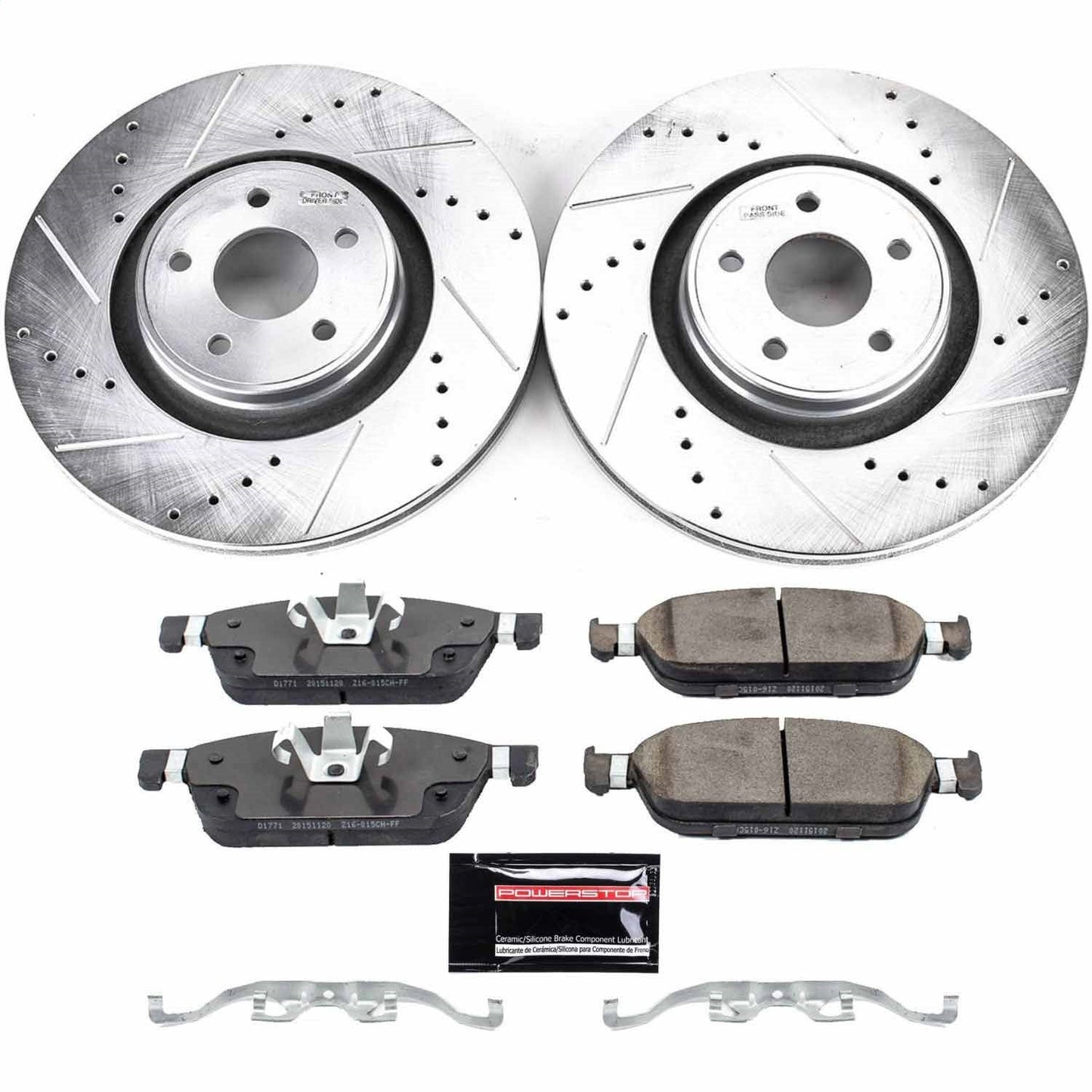 PowerStop Front Z23 Evolution Sport Brake Kit | Ford Focus (15-18) (K7147)