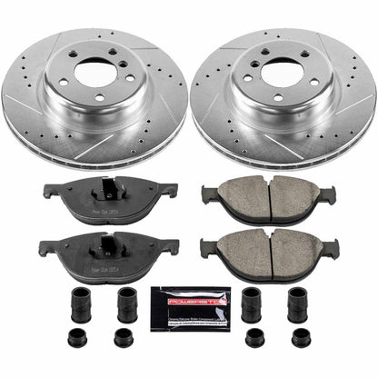 PowerStop Front Z23 Evolution Sport Brake Kit | BMW 528i (12-13) (K7162)