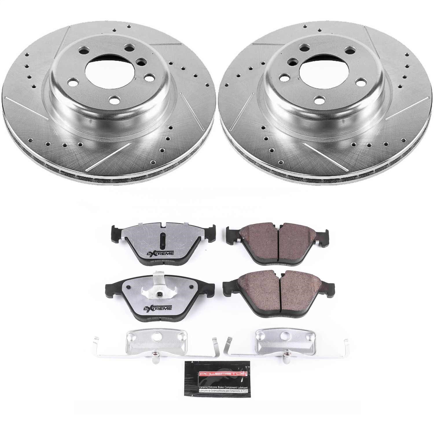 PowerStop Front Z26 Street Warrior Brake Kit | BMW 528i (14-16) (K7163-26)