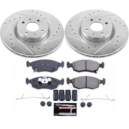 PowerStop Front Z23 Evolution Sport Brake Kit | Fiat 500 (13-18) (K7168)