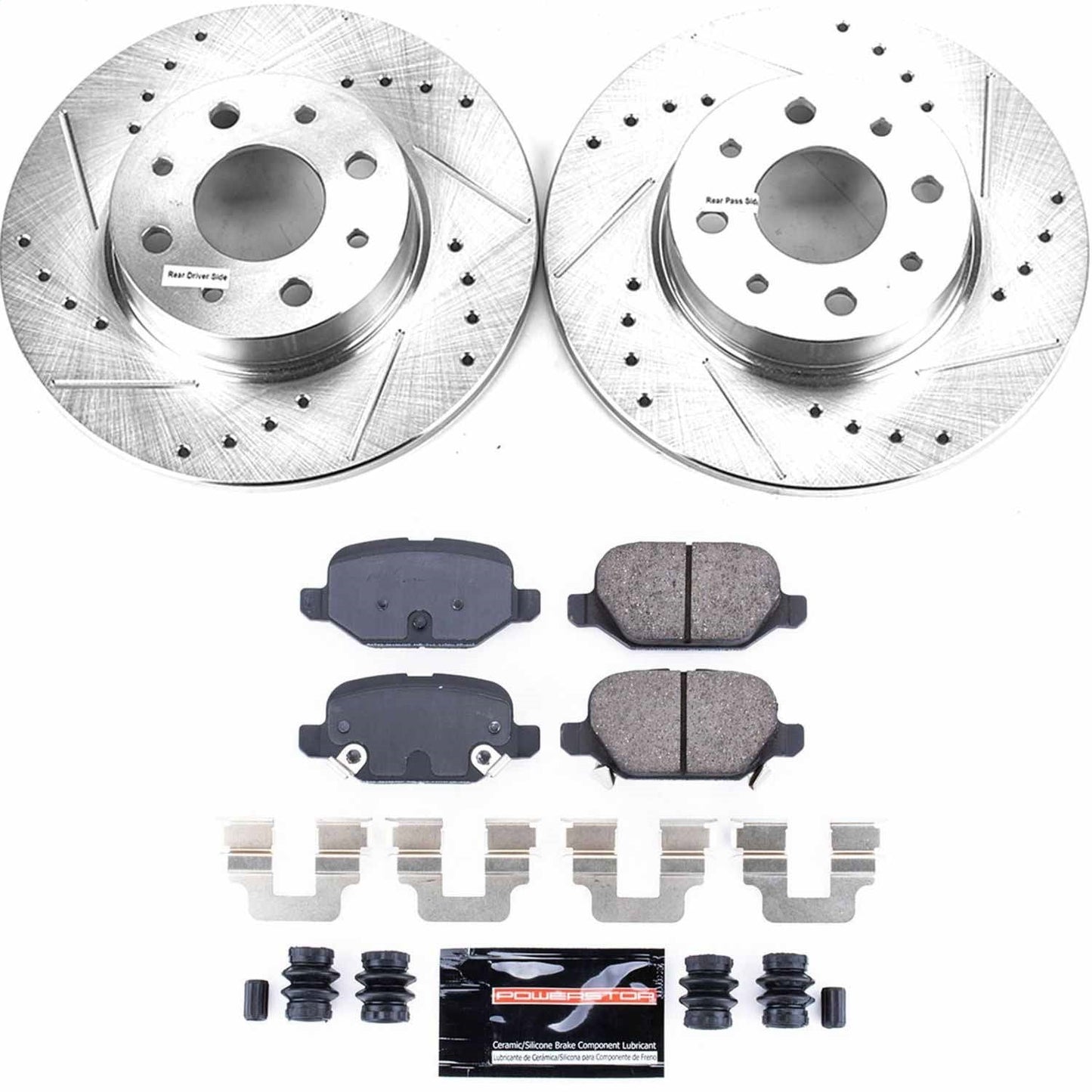 PowerStop Rear Z23 Evolution Sport Brake Kit | Fiat 500 (13-18) (K7169)