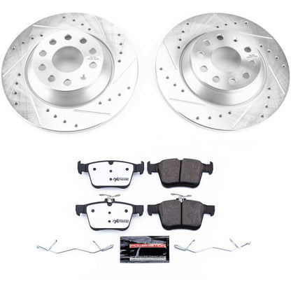 PowerStop Rear Z26 Street Warrior Brake Kit | Audi TT Quattro (16-18) (K7176-26)