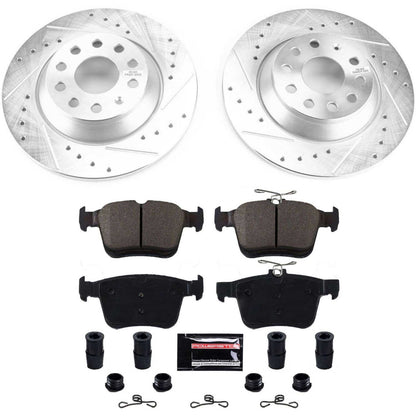 PowerStop Rear Z23 Evolution Sport Brake Kit | Audi TT Quattro (16-18) (K7176)
