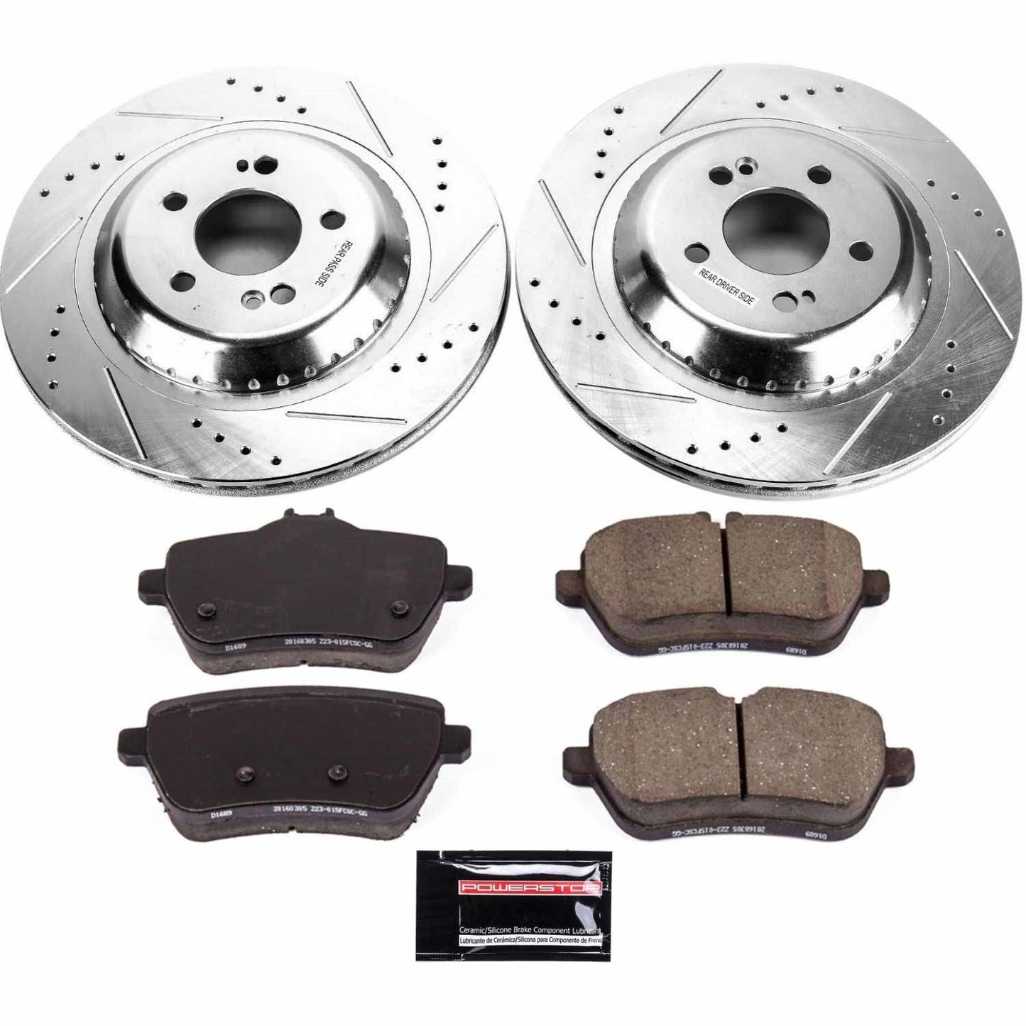 PowerStop Rear Z23 Evolution Sport Brake Kit | Mercedes-Benz Maybach S550 (17) (K7181)
