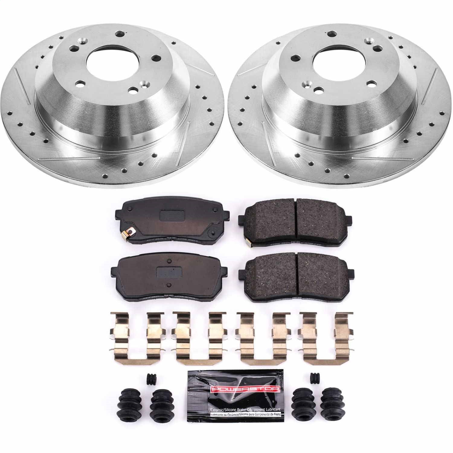PowerStop Rear Z23 Evolution Sport Brake Kit | Kia Sedona (15-19) (K7213)