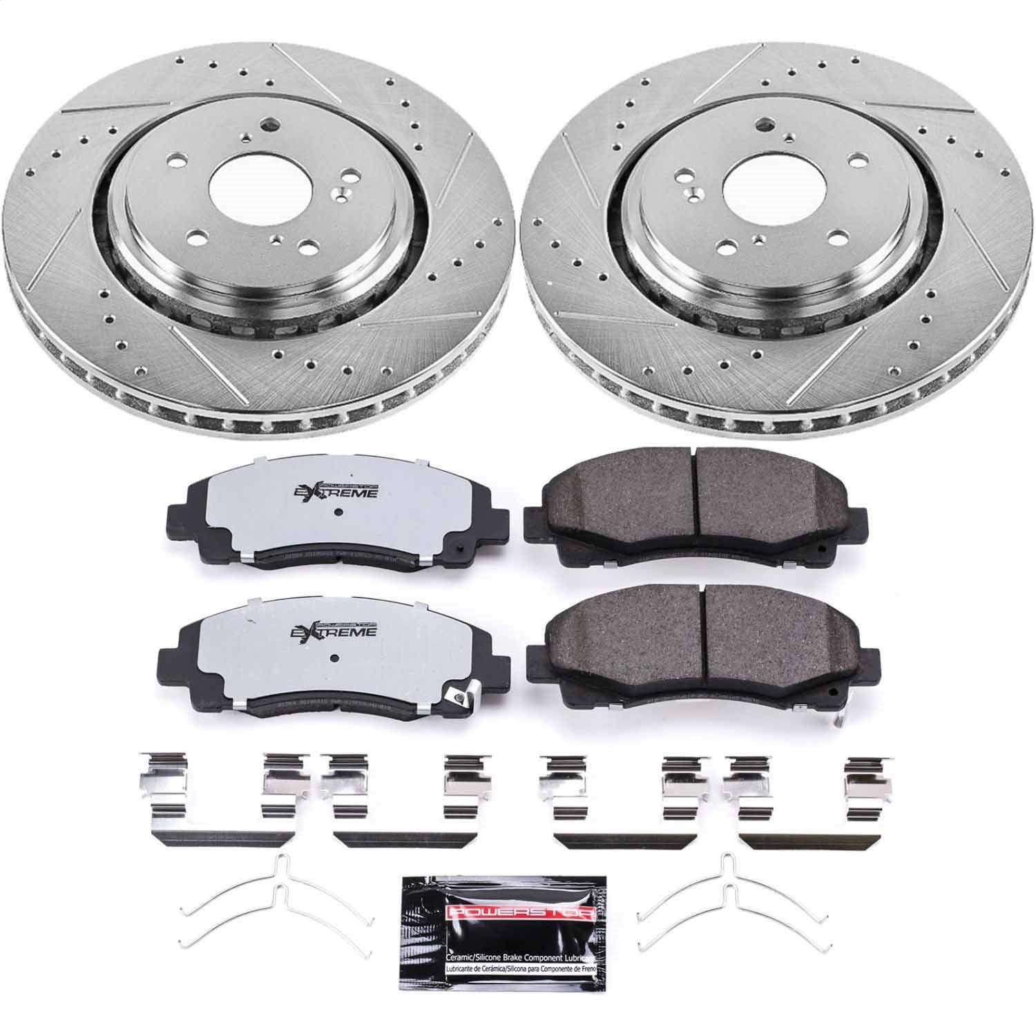 PowerStop Front Z36 Truck & Tow Brake Kit | Acura TLX (15-19) (K7214-36)