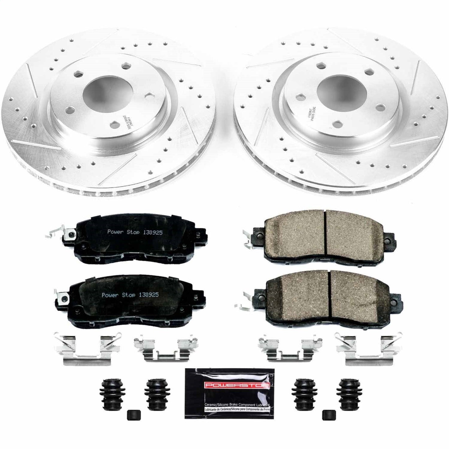 PowerStop Front Z23 Evolution Sport Brake Kit | Nissan Leaf (14-17) (K7215)