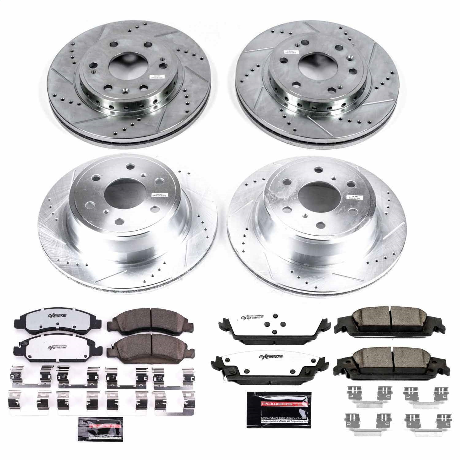 PowerStop Front & Rear Z36 Truck & Tow Brake Kit | Chevrolet Tahoe (15-19) (K7225-36)