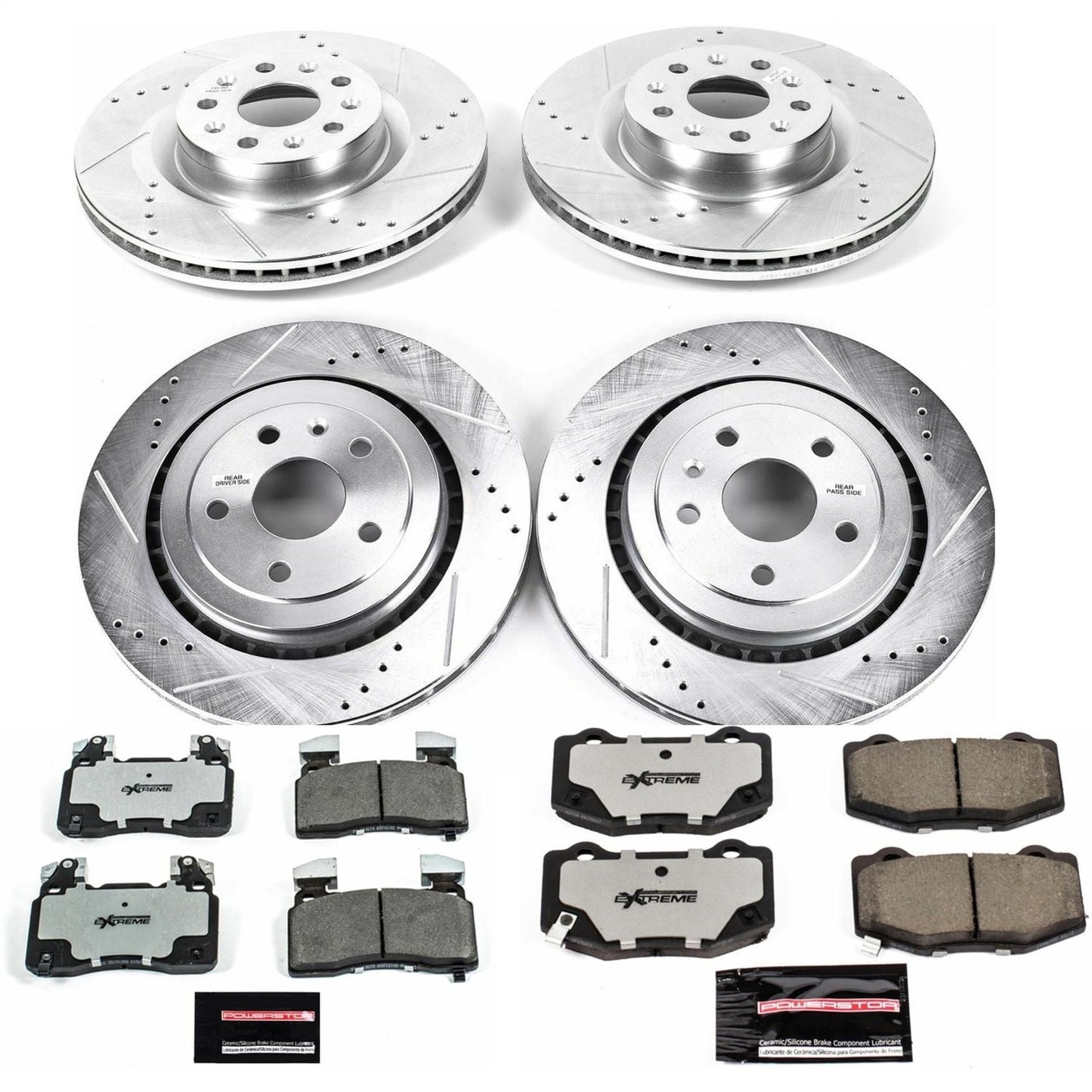 PowerStop Front & Rear Z26 Street Warrior Brake Kit | Chevrolet Camaro (16-19) (K7226-26)