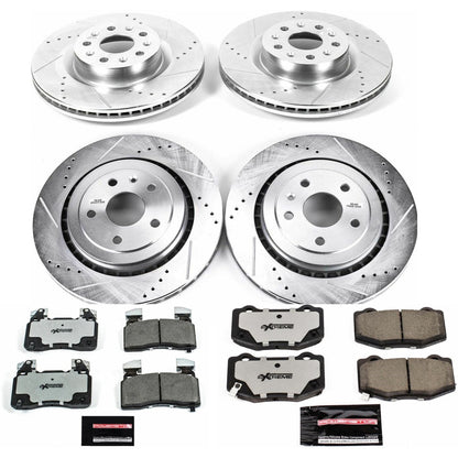 PowerStop Front & Rear Z26 Street Warrior Brake Kit | Chevrolet Camaro (16-19) (K7226-26)