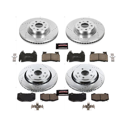 PowerStop Front & Rear Z23 Evolution Sport Brake Kit | Chevrolet Camaro (16-19) (K7226)
