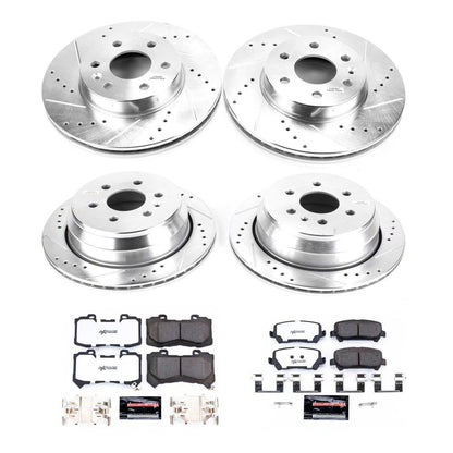 PowerStop Front & Rear Z36 Truck & Tow Brake Kit | Chevrolet Colorado (15-18) (K7228-36)