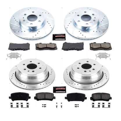 PowerStop Front & Rear Z23 Evolution Sport Brake Kit | Chevrolet Colorado (15-18) (K7228)